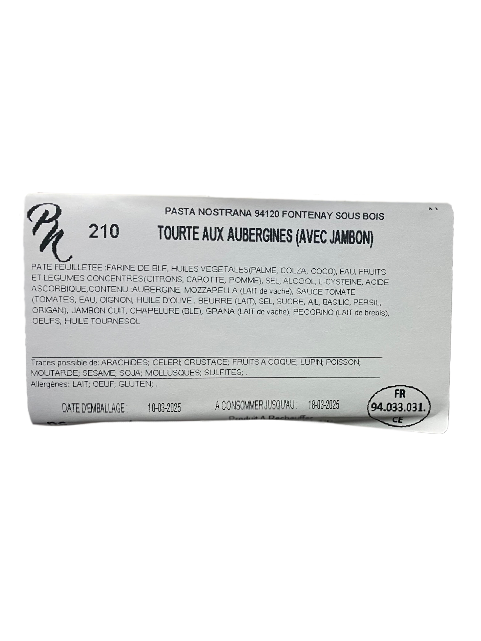 TOURTE AUBERGINES